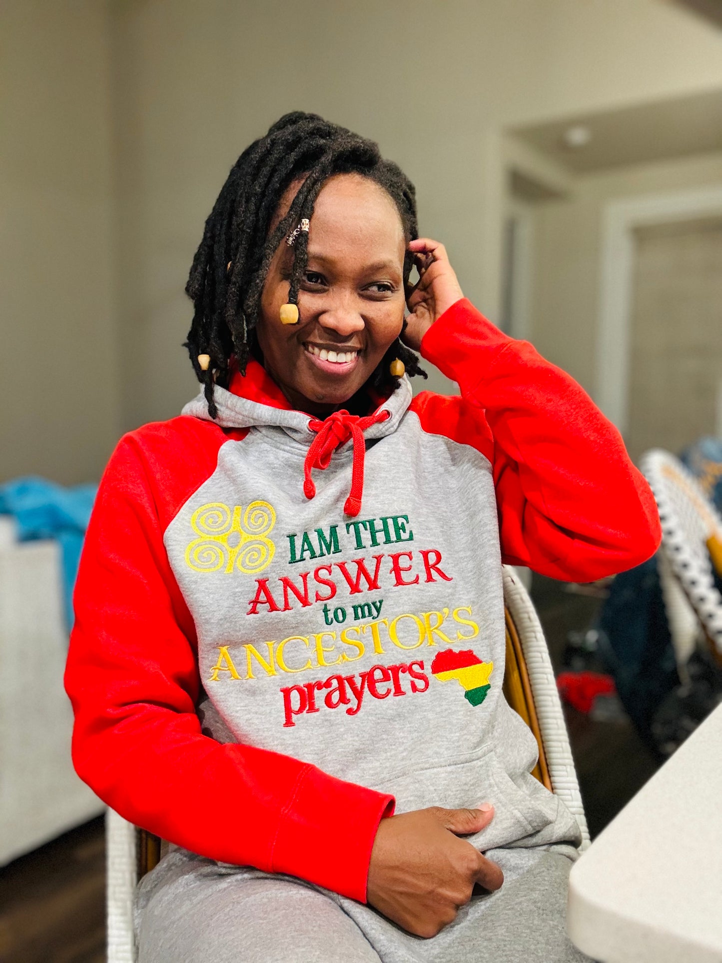 Ancestor Answered Prayer- Embroidered Hoodie
