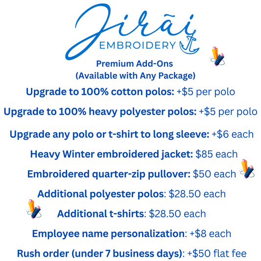 CUSTOM BUSINESS LOGO ADD-ONS