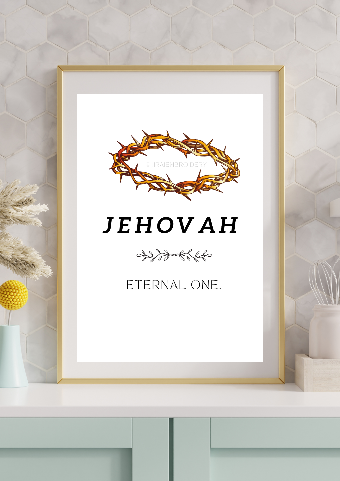 Names of God- CROWN Wall art (6 pack)
