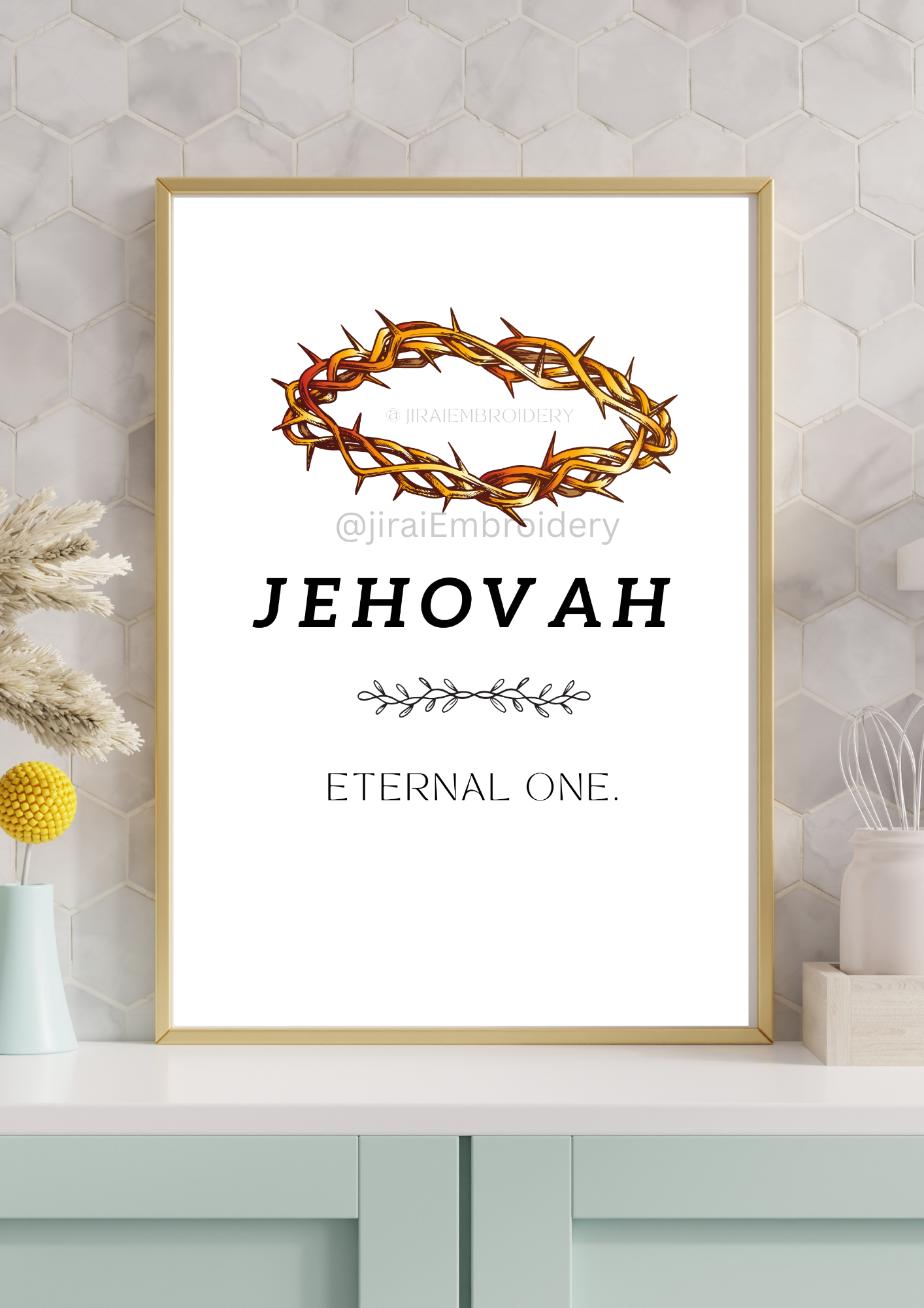 Names of God- CROWN Wall art (6 pack)