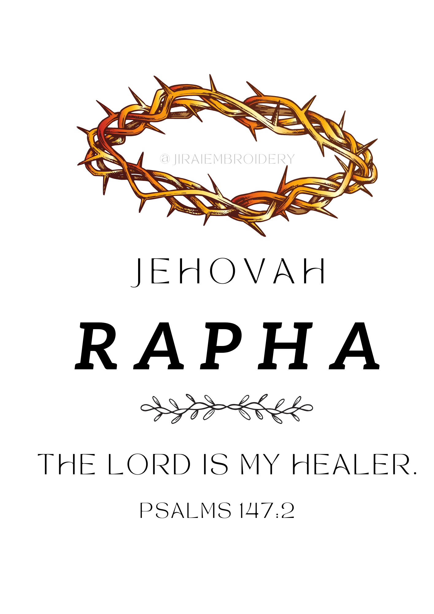 Names of God- CROWN Wall art (6 pack)