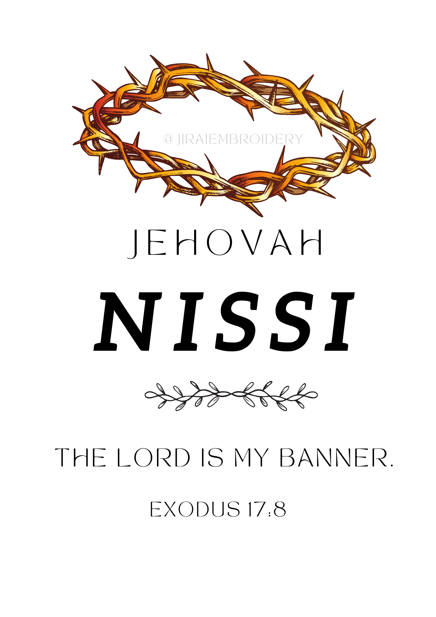 Names of God- CROWN Wall art (6 pack)