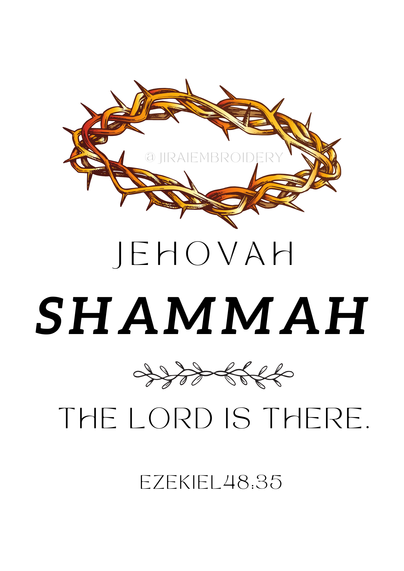 Names of God- CROWN Wall art (6 pack)