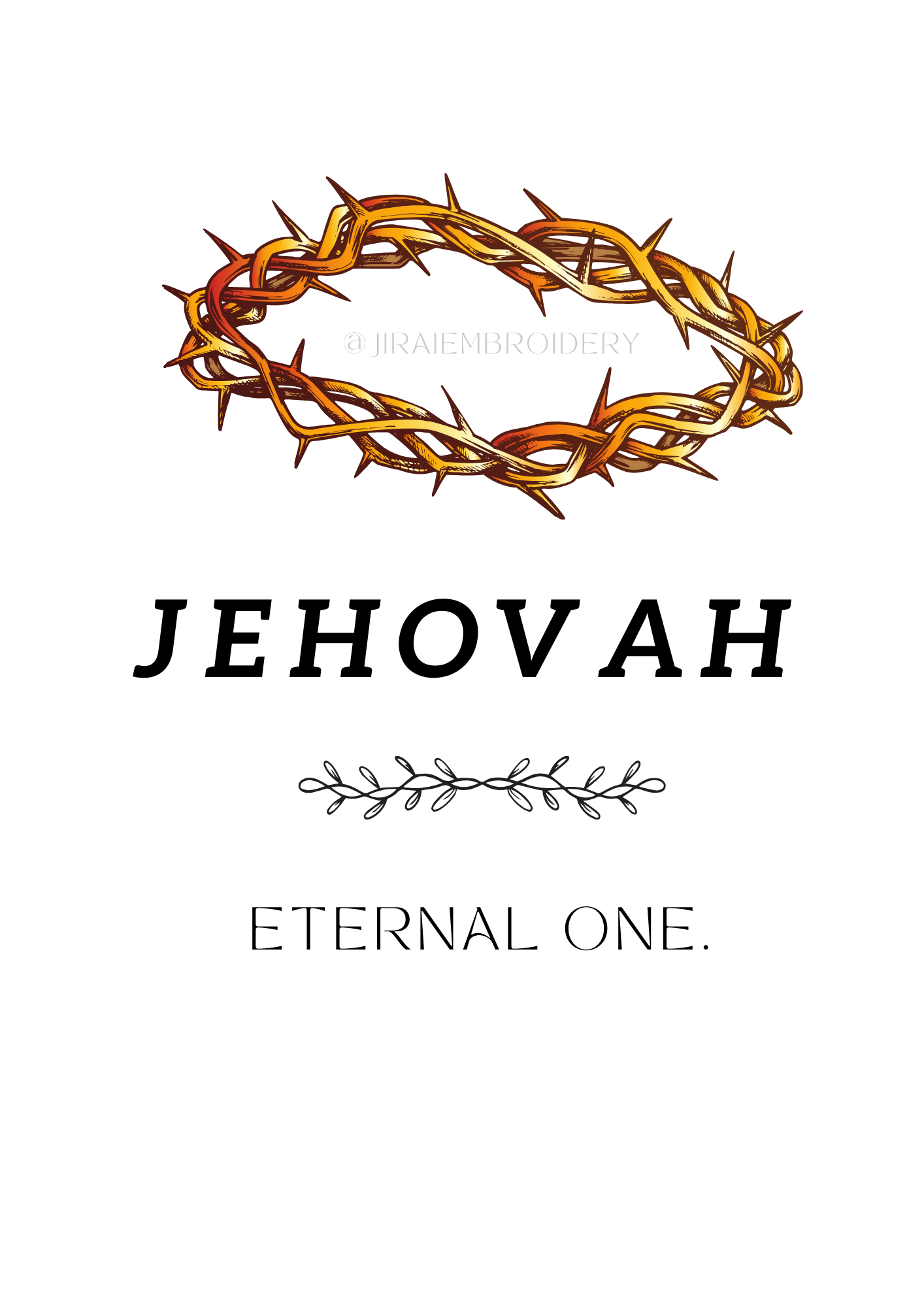 Names of God- CROWN Wall art (6 pack)