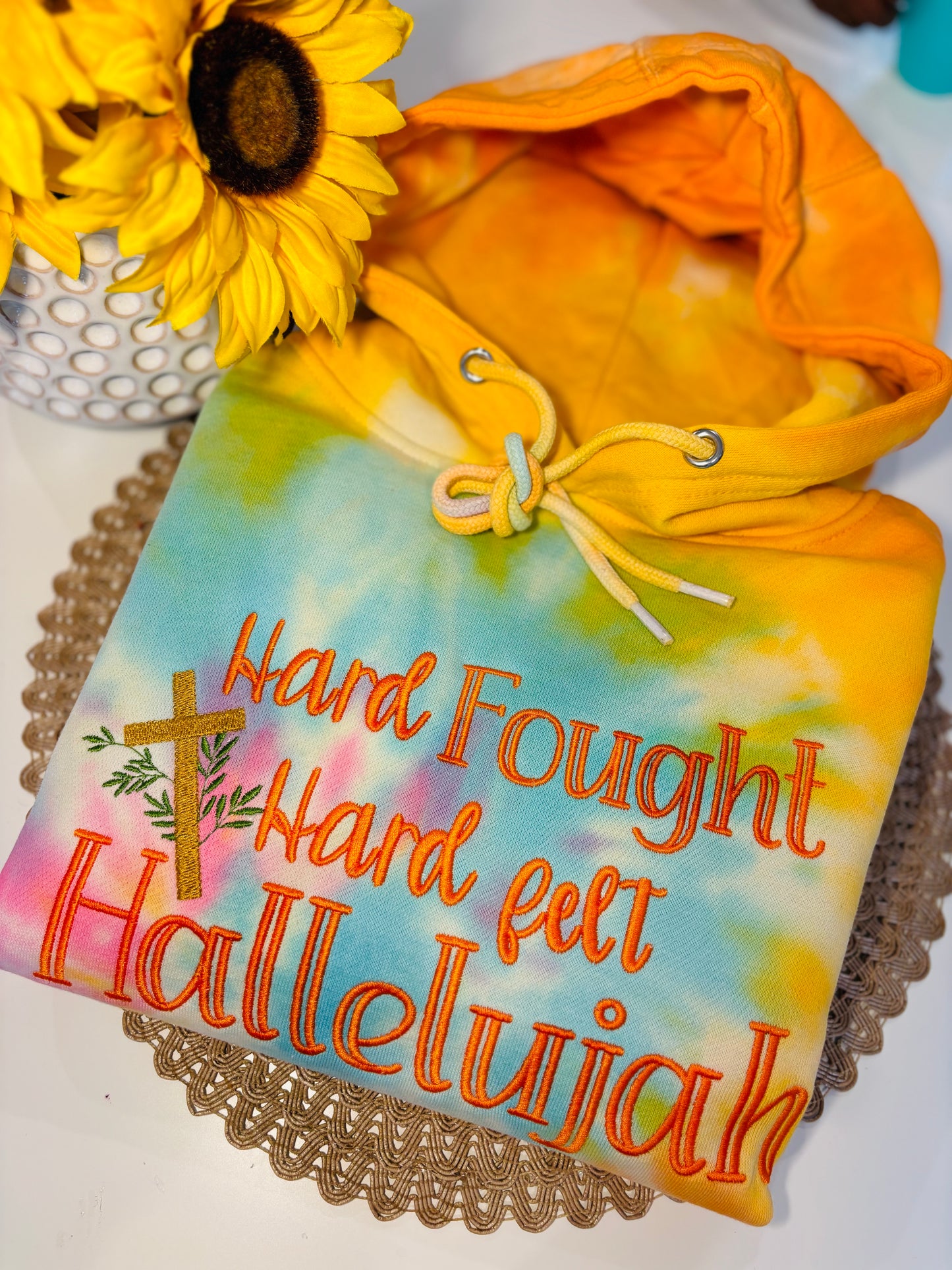 HARD FOUGHT TIE DYE HOODIE