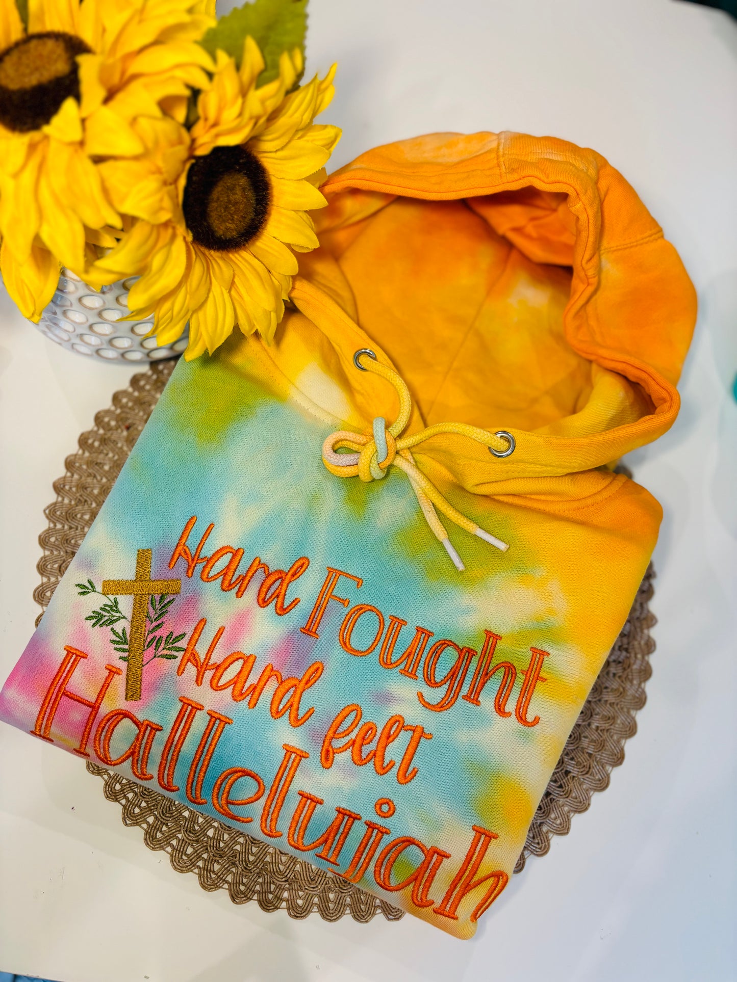 HARD FOUGHT TIE DYE HOODIE
