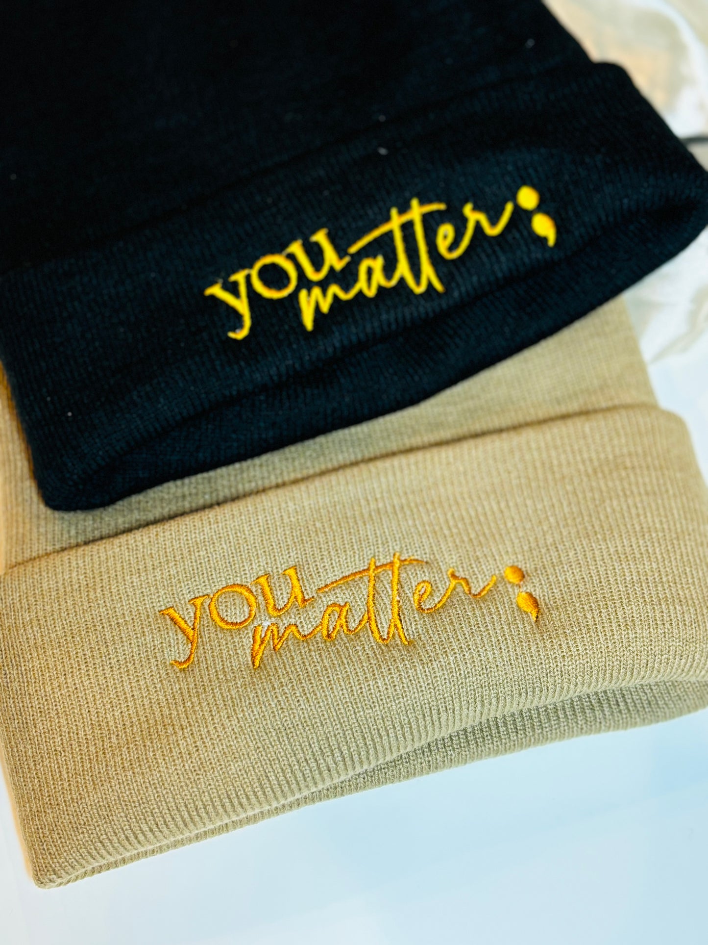 YOU MATTER SILK LINING BEANIE