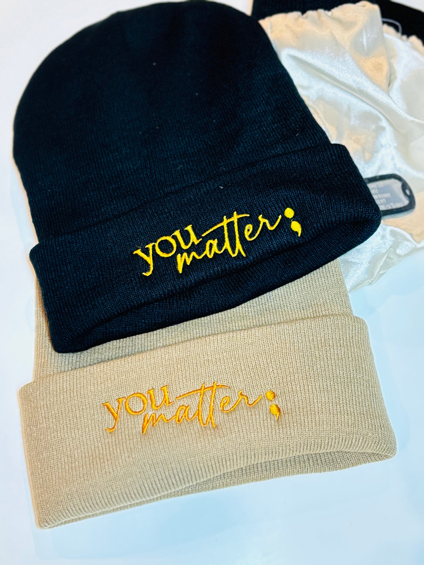 YOU MATTER SILK LINING BEANIE