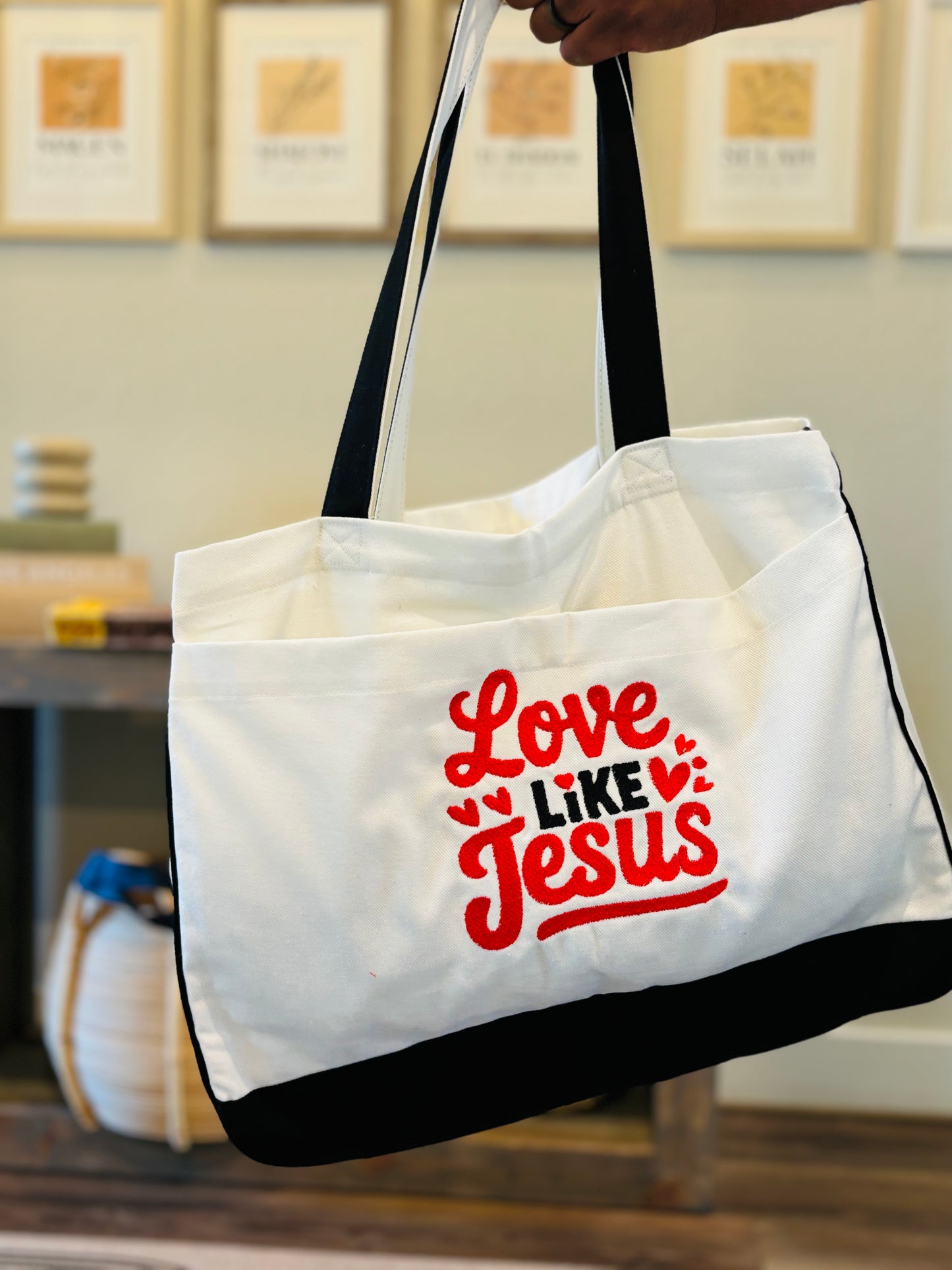 LOVE LIKE JESUS TOTE BAG