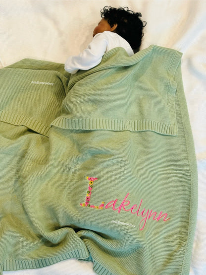 Personalized Theme Blanket (First  Letter only)