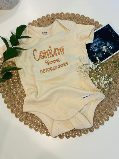 Coming soon Baby Onesie