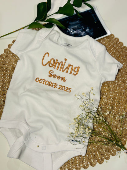 Coming soon Baby Onesie