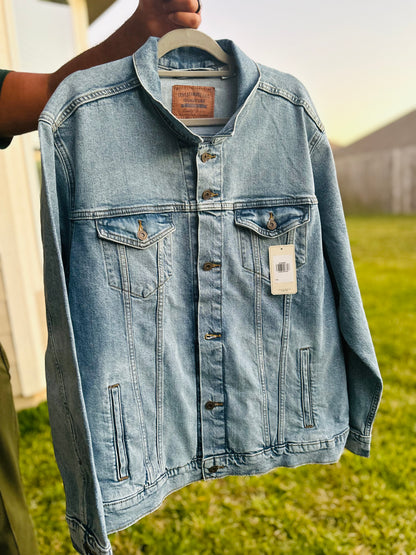 Names of God Oversized Jean Jacket (Men)