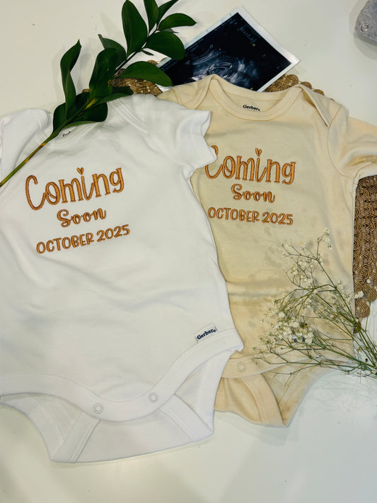 Coming soon Baby Onesie