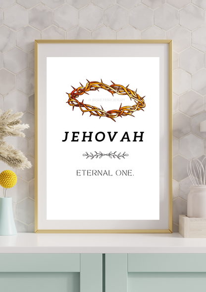 Names of God- CROWN Wall art (6 pack)