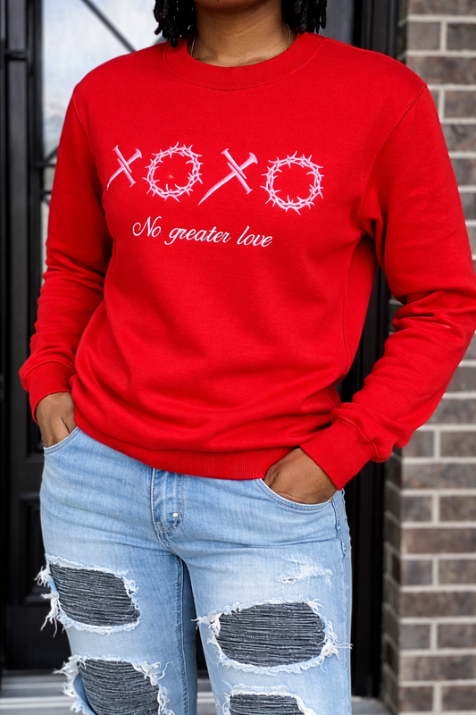 NO GREATER LOVE - Embroidered Sweatshirt
