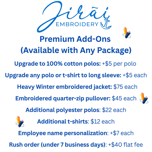 CUSTOM BUSINESS LOGO ADD-ONS