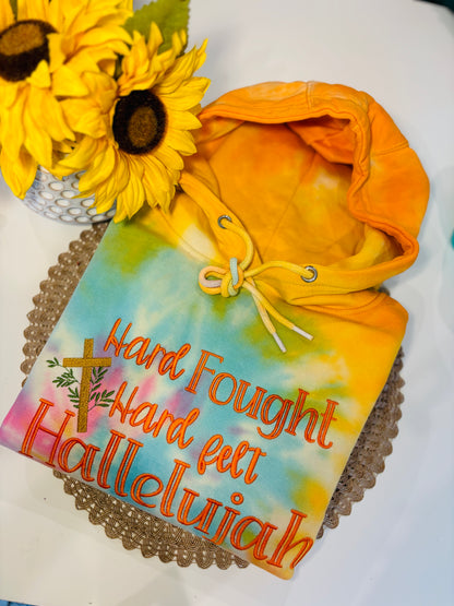 HARD FOUGHT TIE DYE HOODIE