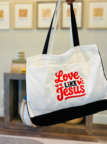 LOVE LIKE JESUS TOTE BAG