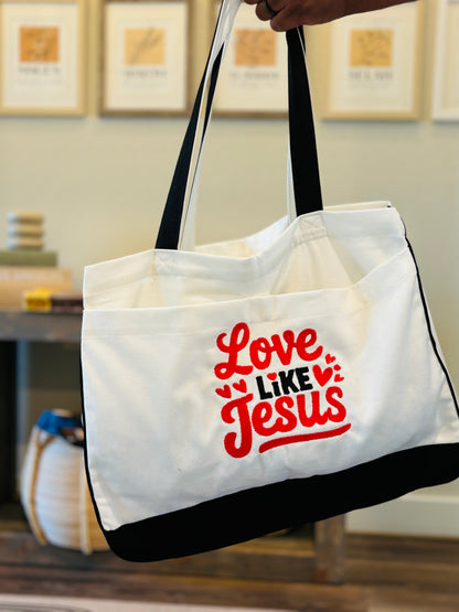 LOVE LIKE JESUS TOTE BAG