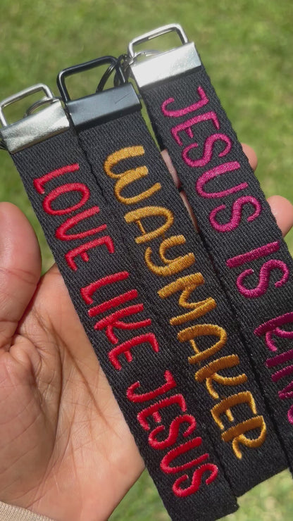 JESUS SAVES WRISTLET KEYCHAIN